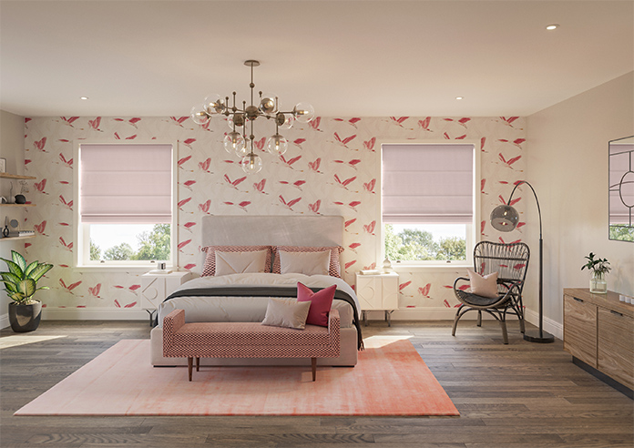 Menton, Dusted Pink - Twist&Fit Roman Blind - Image 8